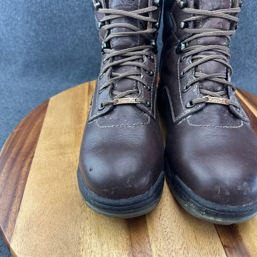 Timberland Pro Series 26078 Titan Brown Leather Steel Toe Work Boots Men's 9W